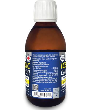 Naka Platinum Icelandic Cod Liver Oil TG form Natural Lemon Flavour Made in Canada (200ml) 200 ml (Pack of 1) - Buy Online on SooperMarket.com