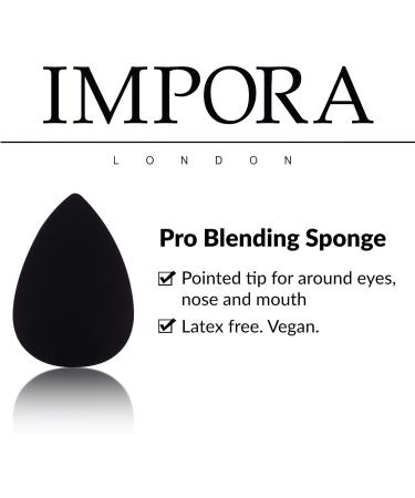 Impora London Beauty Makeup Blender Trio Set - Original Teardrop/Egg Shape, Vegan & Latex Free - For Liquid, Concealer, and Cream Makeup - 3 Black Sponges - Buy Online on SooperMarket.com