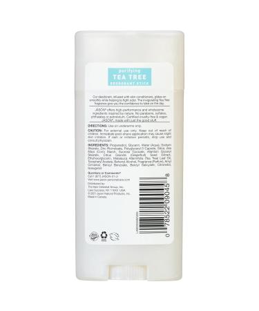 JASON Aluminum Free Deodorant Stick - Tea Tree - 2.5 Oz. - Pack of 3 - Buy Online on SooperMarket.com