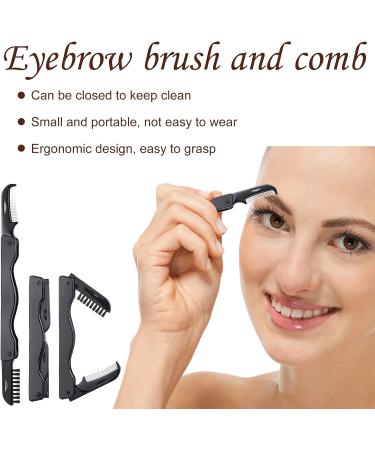 14 Pieces Eyelash Curler Kit Eyelash Comb Eyebrow Brush Eyelash Tweezers False Eyelashes Applicator Tool Eyebrow Trimmer Silicone Refills Pads for Women (Black and Purple)(Black and Purple) As Picture Shown - Buy Online on SooperMarket.com