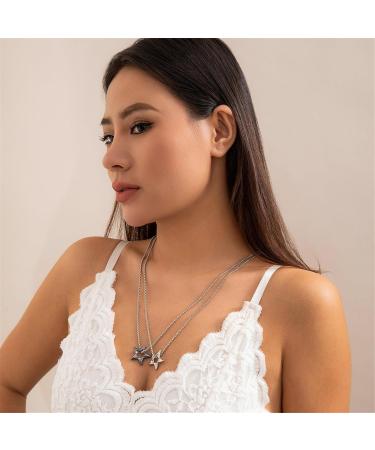 Oralgo's Vintage Star Trailer Chain Necklace - Unisex Cool Jewelry for Everyday Wear - Buy Online on SooperMarket.com