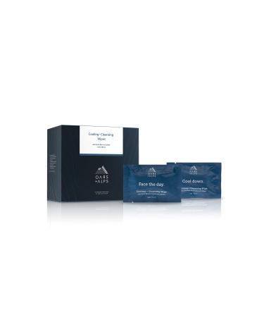 Oars + Alps Face and Body Wipes  Dermatologist Tested Skin Care Infused with Caffeine and Menthol  TSA Friendly  14 Wipes Total