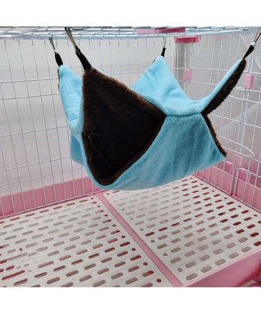 Double Layer Bird Nest Hanging Hammock Bed Toy for Various Small Pets - Blue - Buy Online on SooperMarket.com