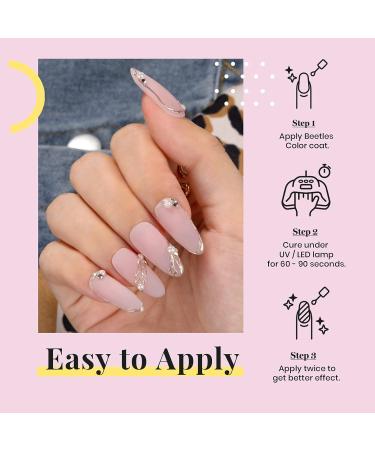 Beetles Neutral Gel Nail Polish 15ml Nude Pink Polish Set Pink Jelly Soak Off U V LED Nail Lamp Translucent Nail Art Gel Jelly Natural Pink - Buy Online on SooperMarket.com