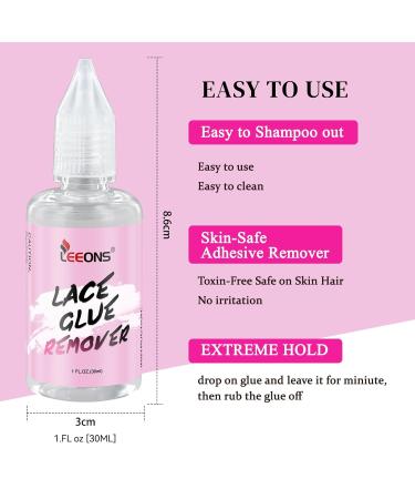 Buy 4 Bottles Invisible Lace Wig Glue Set - 2PCS Wig Glue & 2PCS Remover | International Shipping Available - Buy Online on SooperMarket.com