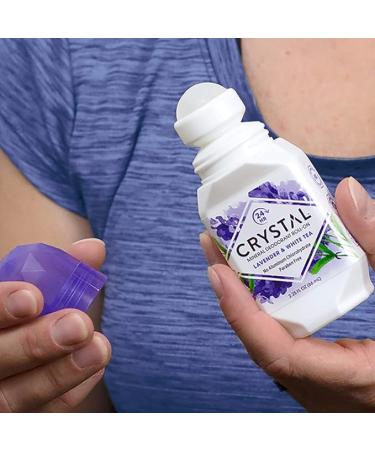 CRYSTAL Deodorant Mineral Deodorant Roll-On  Lavender & White Tea 2.25 oz (Pack of 5) - Buy Online on SooperMarket.com