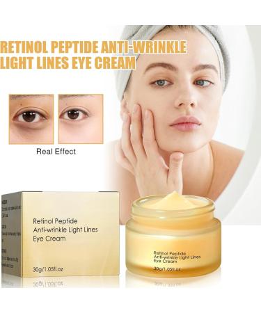 Retinol Eye Cream Retinol Peptide Anti Wrinkle Eye Cream Anti Aging Eye Cream for Dark Circles and Puffy Eyes Under Eye Cream for Women/Men Skincare Fine Lines Improve Skin Tone 30g - Buy Online on SooperMarket.com