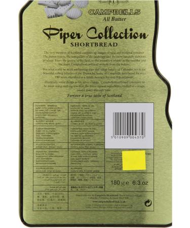 Campbells Piper Tin With Shortbread 180g - Buy Online on SooperMarket.com