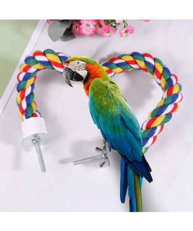 Balacoo Bird Perch Rope Bungee Bird Toy Cage Parrot Chewing Toy (40cm) Size 1 - Buy Online on SooperMarket.com