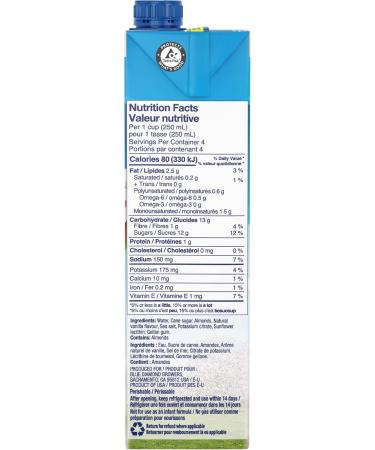Blue Diamond Almond Breeze Vanilla Vanilla 946 ml (Pack of 1) - Buy Online on SooperMarket.com