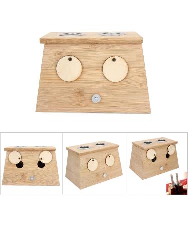 Moxibustion Box - 3 Types Moxa Sticks Burner | Popular Bamboo Box for Health Care & Healing Therapy (2 Holes) - Buy Online on SooperMarket.com