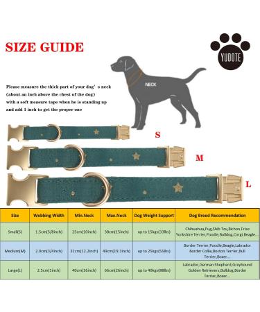 Yudote Soft Dog Collar for Small Dogs | Cotton Mixed Fabric Sensitive Skin Friendly | British Racing Green (1-Pack) - Buy Online on SooperMarket.com