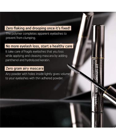Korean Makeup Comb Mascara - Carbon Black for Dramatic Volume and Length | Waterproof, Nourishing Formula with Panthenol | Root-to-Tip Brush for Natural Eyelash Makeup - Buy Online on SooperMarket.com