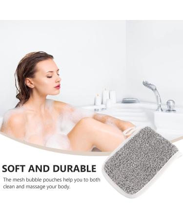 Gogogmee 5pcs Flip Soap Foam Net Soap Foaming Pouches Foam Net Soap Storage Khaki Cotton Linen - Buy Online on SooperMarket.com