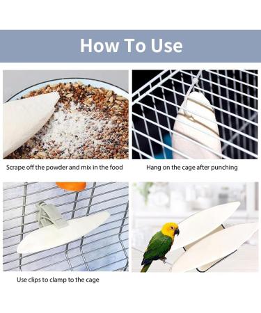 5pcs Small Cuttlefish Bone for Parrots | Natural Calcium Chew Toy for Birds - Buy Online on SooperMarket.com