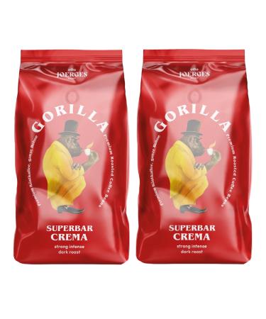 2x Espresso Gorilla 1 000g Super Bar Crema