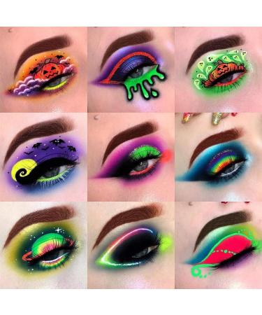 40 Colors Rotate Eyeshadow Palette - ColoUndur Neon Rainbow Matte & Glitter Shades for Professional Makeup | International Shipping Available - Buy Online on SooperMarket.com