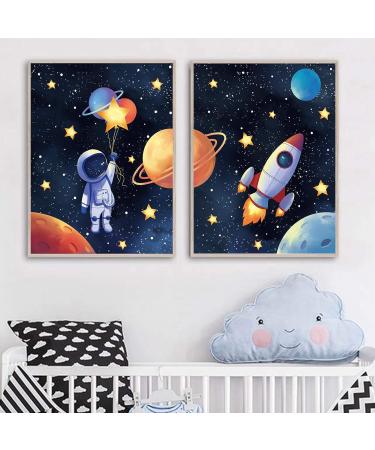 Buy Mwoot 3-Piece Children's Room Decoration Posters | 30x40cm Space Murals for Baby & Young Bedrooms | Canvas Wall Art Without Frame - Room Decor Accessories - Buy Online on SooperMarket.com