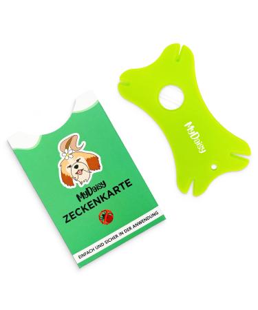 MYDAISY Tick Remover Card with Magnifying Glass - Perfect for Removing Ticks - Ideal for Outdoor Activities