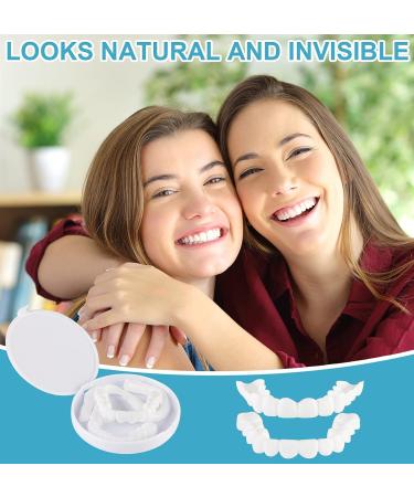 2 PCS Fake Dentures Teeth for Women and Men - Temporary Dental Veneers for Natural Restoration and Comfort - Protect Teeth & Regain Confident Smile - Natural Shade-n2 - Buy Online on SooperMarket.com