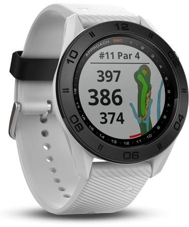 Garmin Approach S60 Premium GPS Golf Watch - White Silicone Band - Buy Online on SooperMarket.com