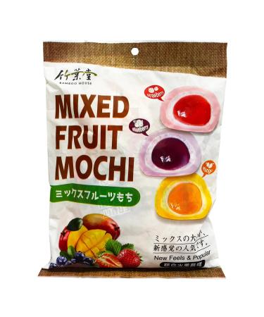 Bamboo House Mixed Fruit Mochi Flavours (Strawberry Blueberry Mango) 250g - Asian Food Snacks Korean Sweets Treats
