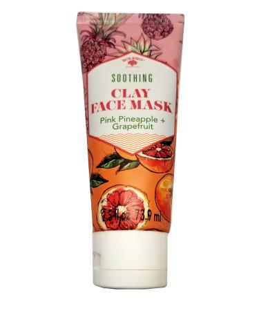 Bolero Soothing Clay Face Mask Pink Pineapple & Grapefruit 2.5fl oz (73.9ml)