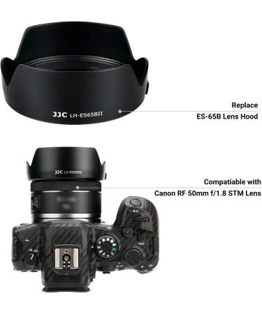 Canon RF 50mm f/1.8 STM Tulip Lens Hood | Reversible Shade for EOS R6 R5 RP R Camera | ES-65B Replacement | 43mm Filter & Cap Compatible - Buy Online on SooperMarket.com