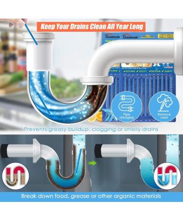 Drain Cleaner Sticks - Powerful Clog & Odor Eliminators for Grease Fats Oils & Soap Scum | International Shipping - Buy Online on SooperMarket.com