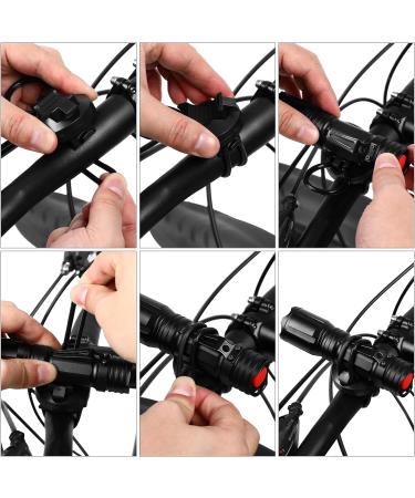 BESPORTBLE Universal Flashlight Mount for Bicycles - 2pcs Bike Flashlight Holder - International Shipping Available - Buy Online on SooperMarket.com