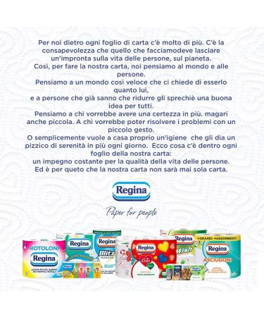 Regina di Cuori Kitchen Paper - 30 Rolls (1 Pack) | Quality Durable & Eco-Friendly | International Shipping Available - Buy Online on SooperMarket.com