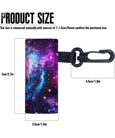SCRAWLGOD Galaxy Print Lip Balm Holder Keychain Washable Lip Balm Sleeve keychain Chapstick Holder for Ourdoor Activities Wear-Resistant and Comfortable Set of 5 Galaxy Print 5 - Buy Online on SooperMarket.com