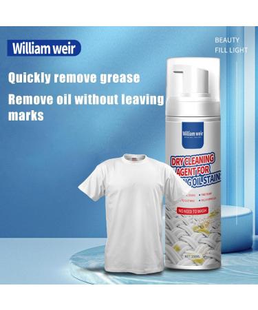 Evember Dry Cleaning Spray For Clothes 200ml Dry Foam Cleaner Downwear Dry Cleaning Agent OneWipe To Cleaning Wash Free Spray For Furniture Fabric Cleaner Safe On Clothes - Buy Online on SooperMarket.com