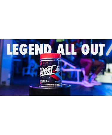 Legend All Out Pre-Workout | Caffeine L-Citrulline & Beta Alanine Blend for Pump Energy & Focus | Sugar-Free Pre-Workout | 40 Servings 400G (Blue Raspberry) - Buy Online on SooperMarket.com