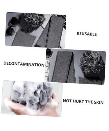 Buy Balacoo Men's Bath Set - 3 Sets Exfoliating Sponge Pad Shower Towel & Scrubber - Spa Accessories for Healthy Cleanse - International Shipping Available - Buy Online on SooperMarket.com