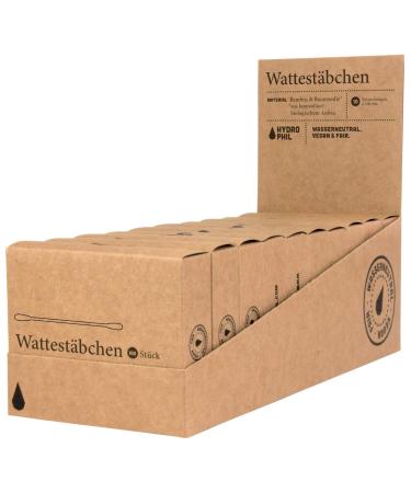 Hydrophil - Sustainable Bamboo Cotton Buds - Certified - Vegan - 100% Biodegradable (1000 pcs) One Size