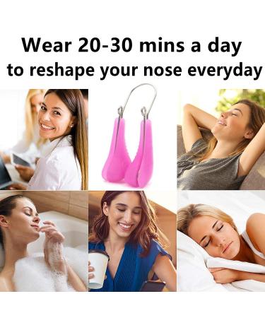 Nose Shaper Clip - Silicone Nose Lifter & Straightener for Women | Rhinoplasty Tool for Slimming & Beauty | Purple - Buy Online on SooperMarket.com