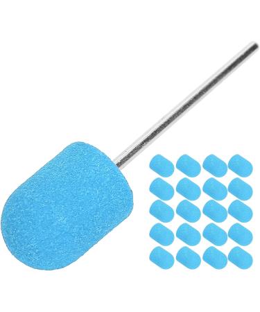 Nail Sanding Band Drill Bit with Shaft Nail Art Sanding Cap Polishing Grinding Sanding Bands Set for Home Salon Use Nail Polisher Sand Cap Nail Art Polishing Sanding Cap for Nail Drill (10 x(Blue) - Buy Online on SooperMarket.com