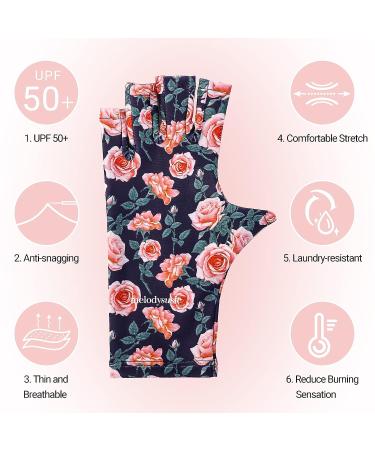 MelodySusie UV Glove for Gel Nail Lamp - Professional UPF50+ UV Protection Gloves - Pastel Rose - Buy Online on SooperMarket.com