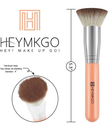 HEYMKGO Flat Top Kabuki Contour Foundation Brush for Liquid, Powder & Cream - Buffing & Blending Face Brush - Buy Online on SooperMarket.com