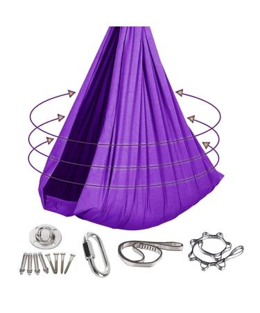 Ssimoo Stretchy Sensory Body SOX full-body calming wrap for children and adults with autism and anxiety-stress relief and relaxation (color: purple size: 100x280cm) 100x280cm purple