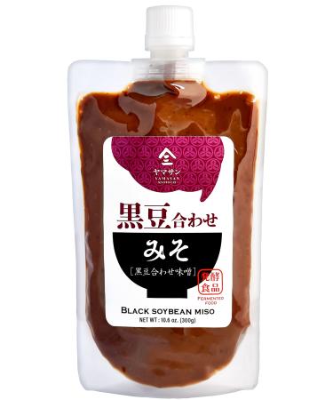 Yamasan Kyoto Uji Miso Paste Black Soybean Mix-Natural Miso Soup paste handmade in Kyoto Japan Non-GMO Non-MSG 300G (10.58oz)