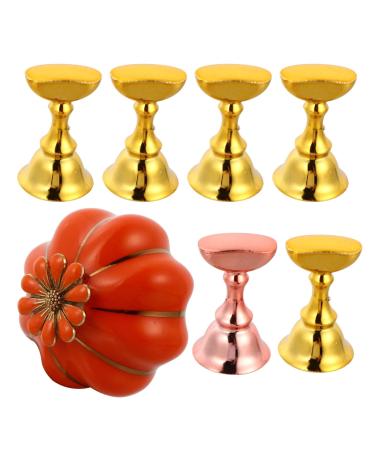 FOMIYES Pumpkin Slices Magnetic Nail Stand Nail Practice Base Pumpkin Nail Display Stand Nail Art Tip Holder Manicure Stand Manicure Practice Base Magnetic Mount Vintage Head