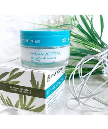Yves Rocher Hydra Vegetal 48H Non-Stop Moisturizing Gel Cream | Hydrating Skincare | 1.6 fl. oz | International Shipping Available - Buy Online on SooperMarket.com