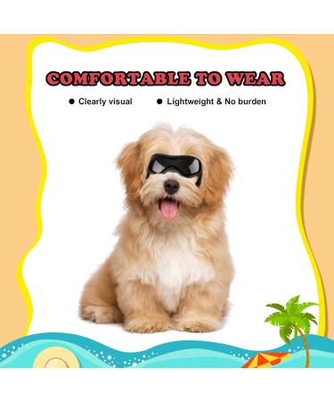 Ownpets Dog Glasses UV Protection Goggles for Small and Medium Dogs - Black Regular Style Medium - Buy Online on SooperMarket.com