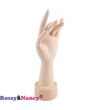 Voloria Flexible Mannequin Hand Nail Display - Left Hand with Soft Fingers for Practice Manicure Nails - Buy Online on SooperMarket.com