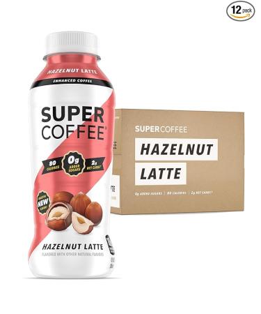 KITU SUPER COFFEE, Keto Protein Coffee (0g Added Sugar, 10g Protein, 70 Calories) [Hazelnut] 12 Fl Oz, 12 Pack | Iced Smart Coffee Drinks