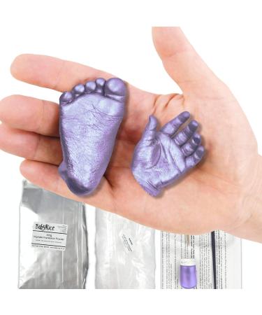 BabyRice Large Hand and Foot Casting Kit with Metallic Paint (Lilac) - Perfect Keepsake for Baby's Memories - Buy Online on SooperMarket.com