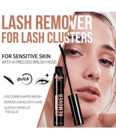 10ML Eyelash Glue Remover for Cluster Lashes | DIY Eyelash Extension Kit with 144 Pcs Thin Band Lash Clusters for Super Hold - Buy Online on SooperMarket.com
