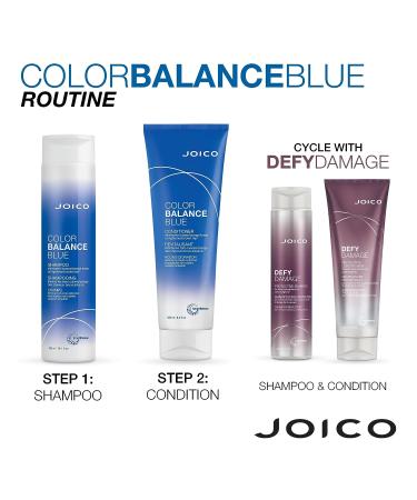 Blue Color Balance Conditioner for Lightened Brown Hair - Eliminate Brassiness, Boost Color Vibrancy & Shine - UV Protection - 8.5 Fl Oz - Buy Online on SooperMarket.com
